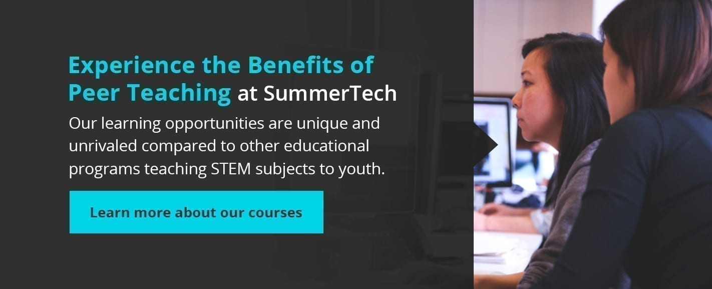 experience the benefits of peer teaching at SummerTech